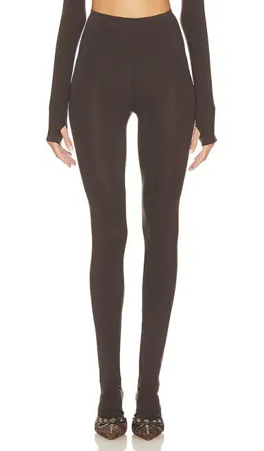 Norma Kamali Legging With Footie | Thumbnail 1 Norma Kamali Legging With Footie | Thumbnail 1
