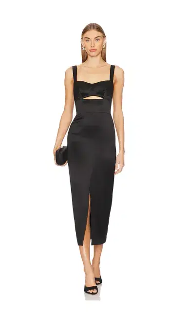 NICHOLAS Gia Bonded Corset Bodice Dress | Thumbnail 1