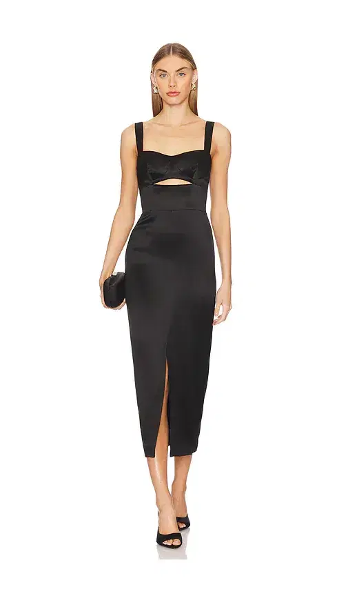NICHOLAS Gia Bonded Corset Bodice Dress