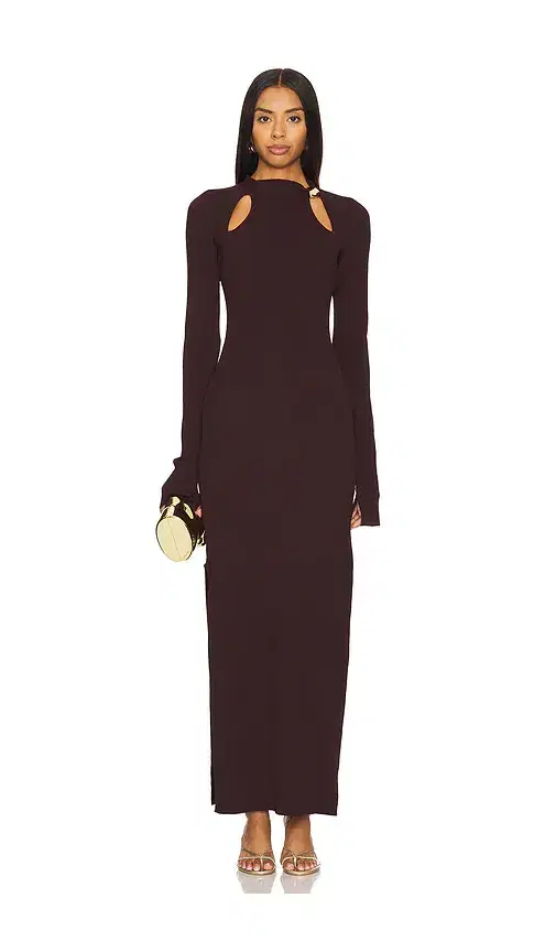 Ellie Midi Gold Bead Dress