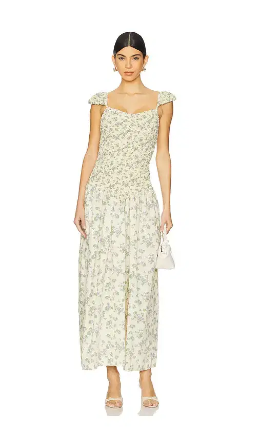 SWF Cap Sleeve Mottled Max Dress