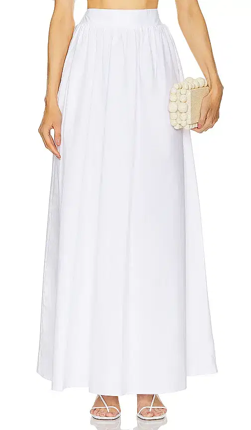 Long Poplin Skirt