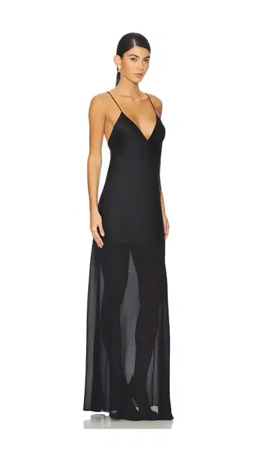 SEROYA Vienna Satin Maxi Dress | Thumbnail 2