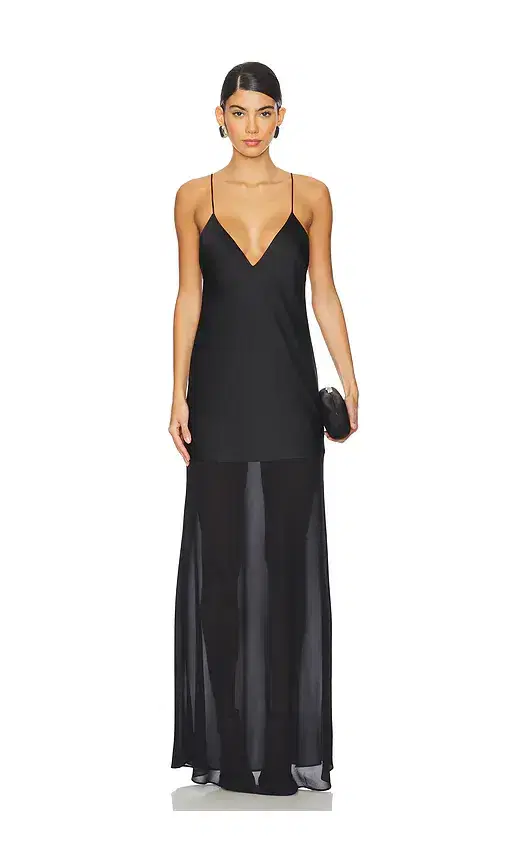 SEROYA Vienna Satin Maxi Dress