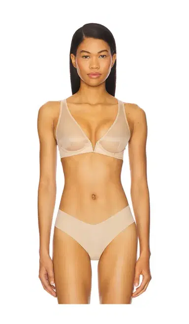 Commando Chic Mesh Plunge Underwire Bra | Thumbnail 1 Commando Chic Mesh Plunge Underwire Bra | Thumbnail 1
