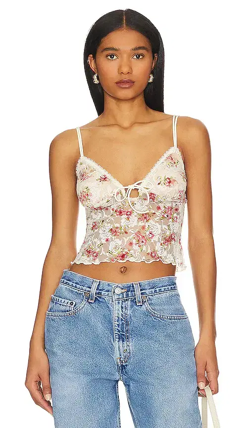 MORE TO COME Fia Lace Cami Top