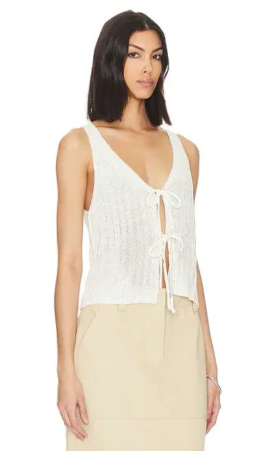 MORE TO COME Anaya Tie Front Top | Thumbnail 2