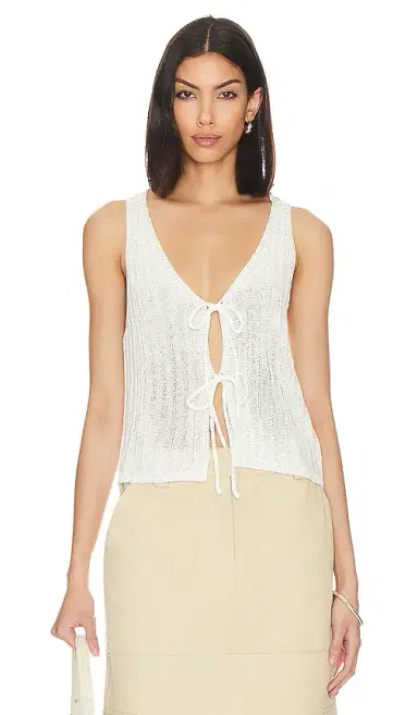 MORE TO COME Anaya Tie Front Top | Thumbnail 1