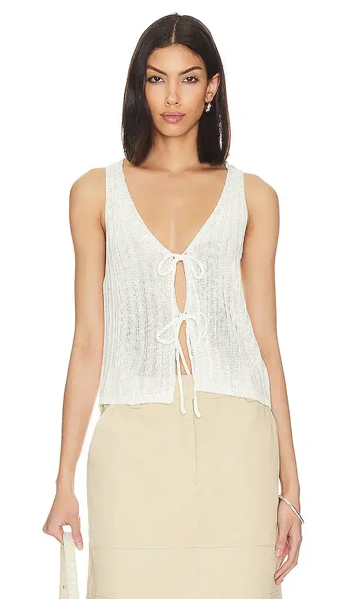 Anaya Tie Front Top