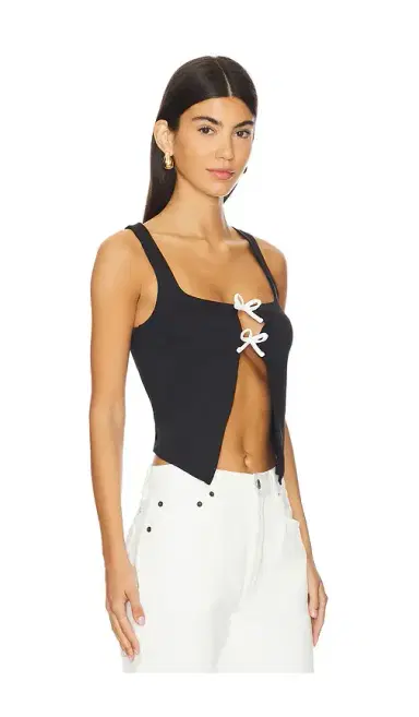 MORE TO COME Natasha Tie Front Top | Thumbnail 2