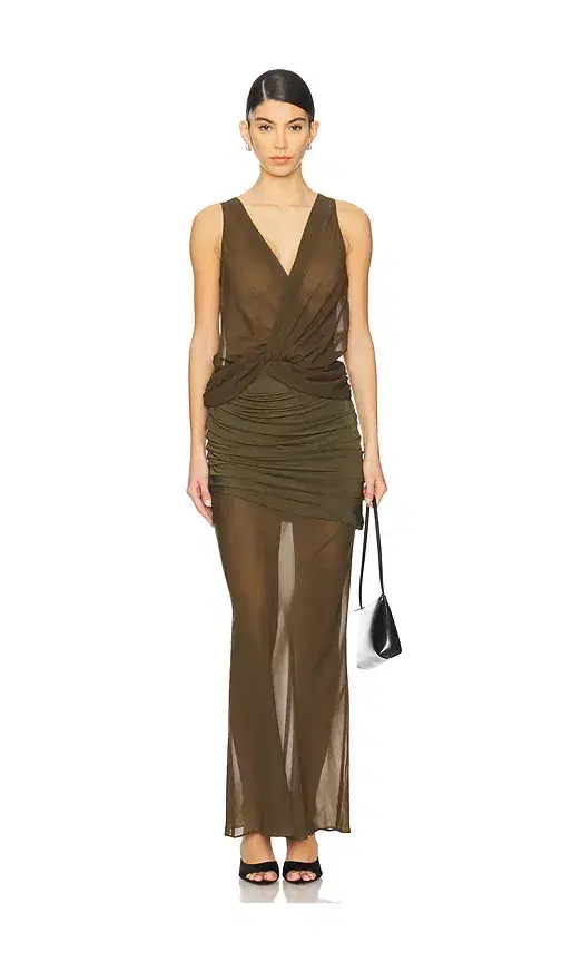L'Academie Marin Midi Dress