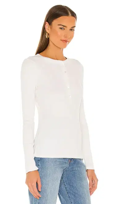 Nili Lotan Jordan Henley Tee | Thumbnail 2 Nili Lotan Jordan Henley Tee | Thumbnail 2