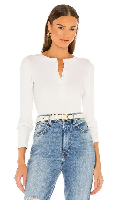 Nili Lotan Jordan Henley Tee | Thumbnail 1 Nili Lotan Jordan Henley Tee | Thumbnail 1