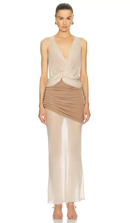 L'Academie Marin Midi Dress