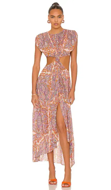 L'Academie Racquel Midi Dress | Thumbnail 1
