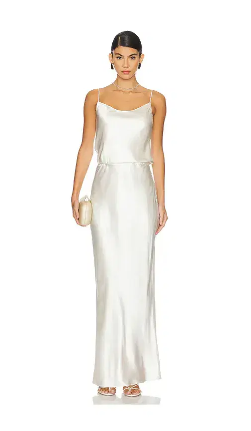 EAVES Yarden Silk Maxi Dress
