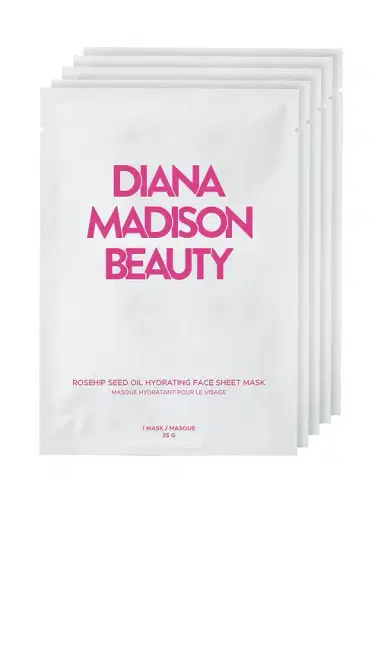 Diana Madison Beauty Rosehip Seed Oil Hydrating Face Sheet Mask 5 Pack | Thumbnail 1 Diana Madison Beauty Rosehip Seed Oil Hydrating Face Sheet Mask 5 Pack | Thumbnail 1
