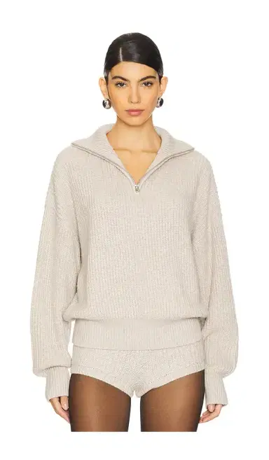 Lovers and Friends Shivani Zip Sweater | Thumbnail 1 Lovers and Friends Shivani Zip Sweater | Thumbnail 1