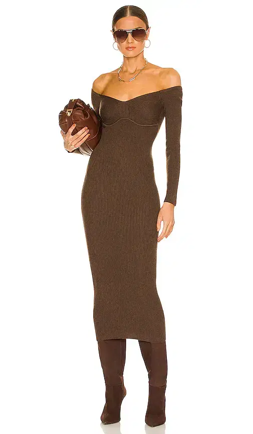 L'Academie Tucci Knit Bustier Dress