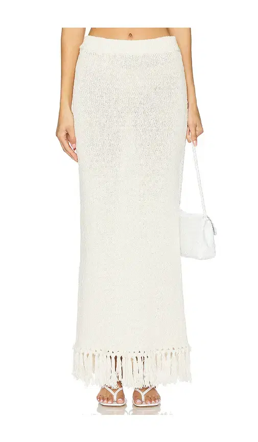 Lauryn Knit Fringe Skirt