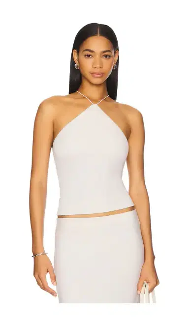 Enza Costa Silk Knit Halter Tank Top | Thumbnail 1 Enza Costa Silk Knit Halter Tank Top | Thumbnail 1
