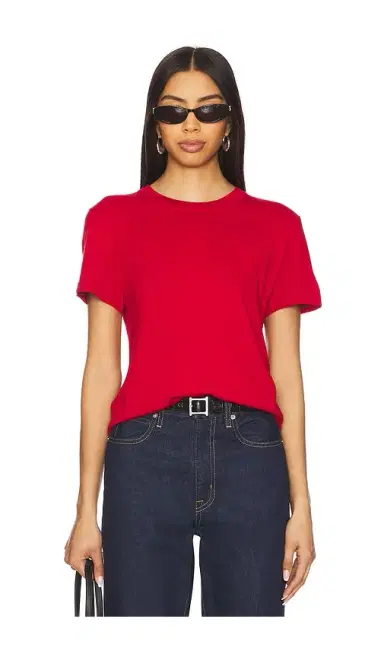 Enza Costa Silk Knit Perfect Tee | Thumbnail 1