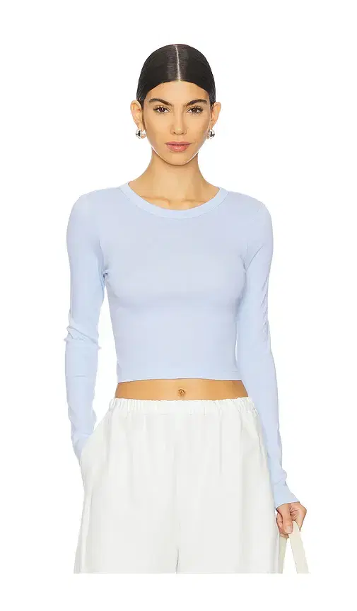 Supima Baby Long Sleeve Cropped Top