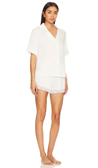 Flora Nikrooz Selena Charmeuse Notch Pajama Set | Thumbnail 2
