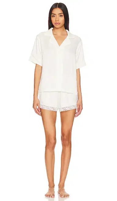 Flora Nikrooz Selena Charmeuse Notch Pajama Set | Thumbnail 1