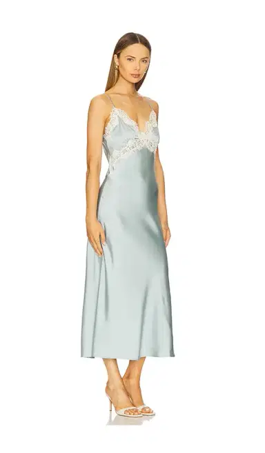 Elodie the Label Evy Satin Slip Dress | Thumbnail 2