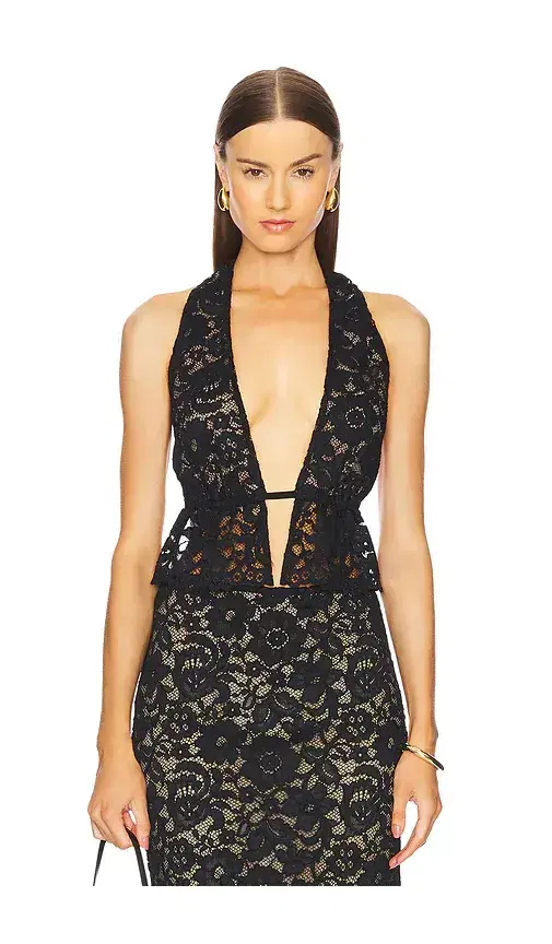 LPA Ebony Halter Top