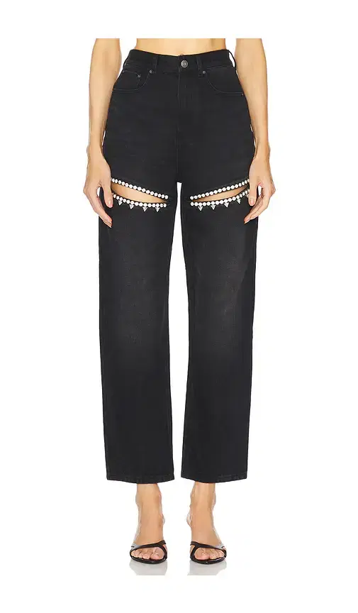 Crystal Slit Jeans