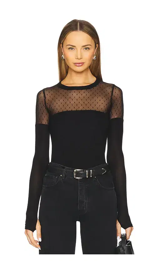 Michael Lauren Herbert 1/2 Lace Top