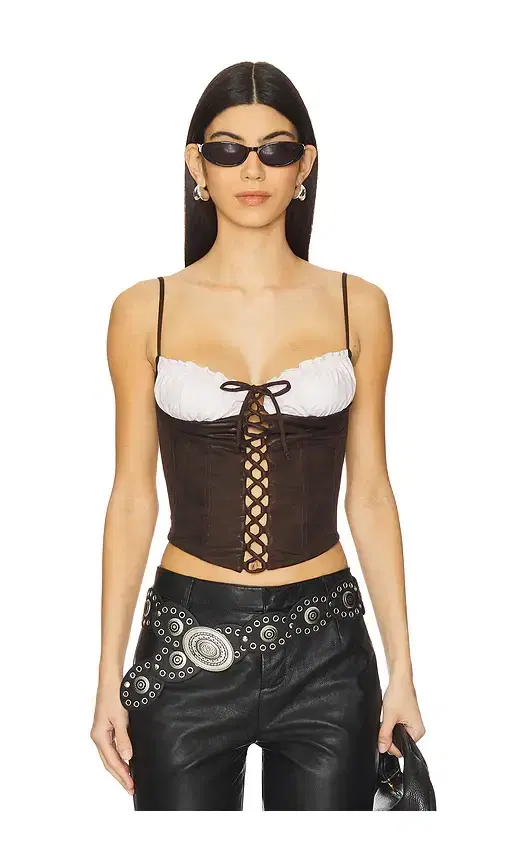 X Bella Hadid Ranch Top