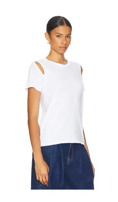 Michael Lauren Maximillian Shoulder Split Tee | Thumbnail 2 Michael Lauren Maximillian Shoulder Split Tee | Thumbnail 2