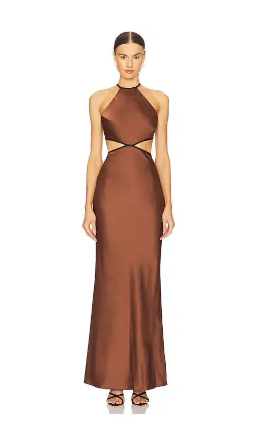 MISHA Edem Backless Maxi Dress