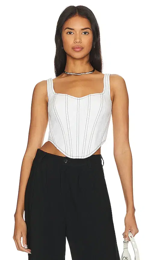 Linen Corset Bustier
