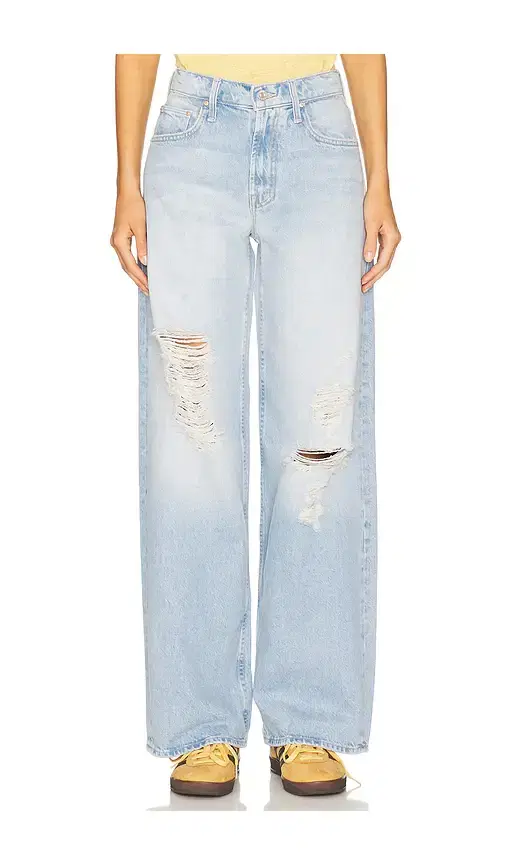 MOTHER The Spinner Zip Sneak Jeans