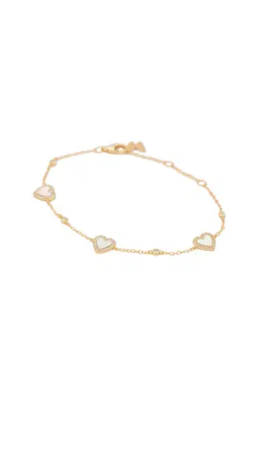 By Adina Eden Eden Pave Heart Bracelet | Thumbnail 1