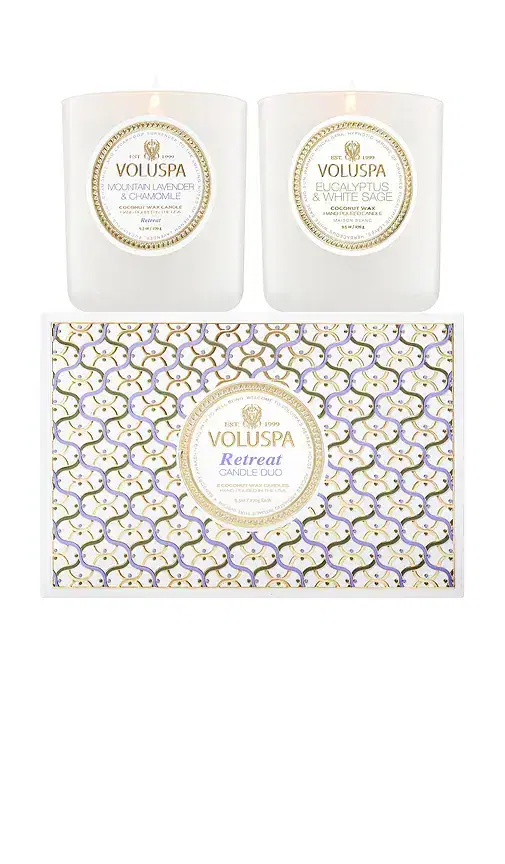 Voluspa Maison Retreat Classic Candle Duo Set