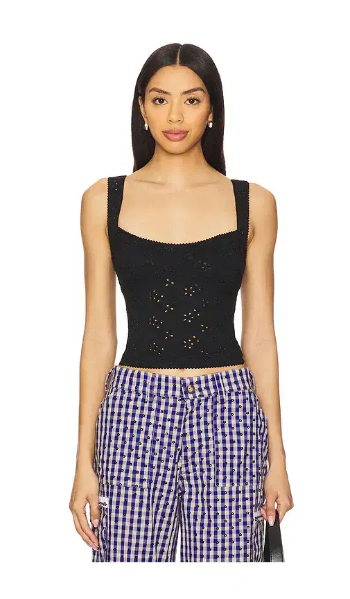Full Bloom Eyelet Cami