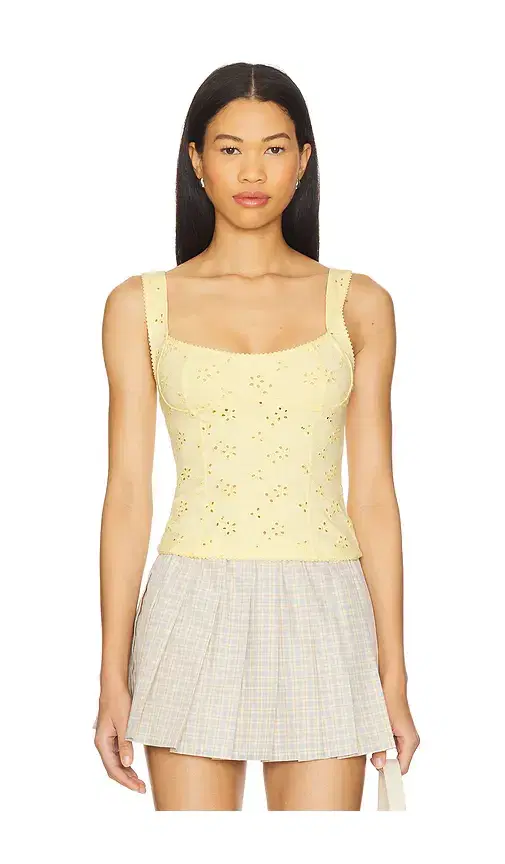 Free People Full Bloom Eyelet Cami