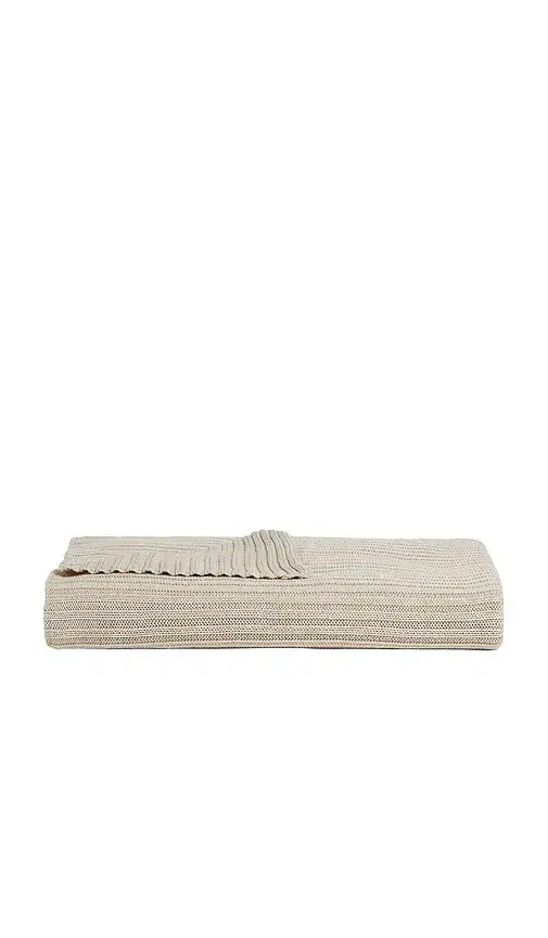 Oversized Rib Knit Throw