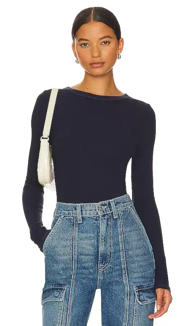 ENZA COSTA Silk Knit Long Sleeve Crew | Thumbnail 1