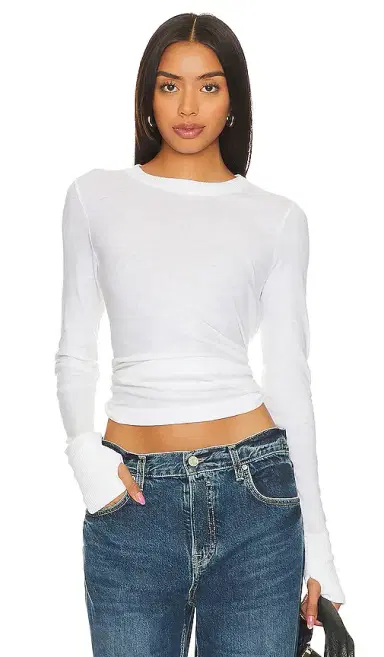 ENZA COSTA Cashmere Easy Cuffed Crew | Thumbnail 1 ENZA COSTA Cashmere Easy Cuffed Crew | Thumbnail 1