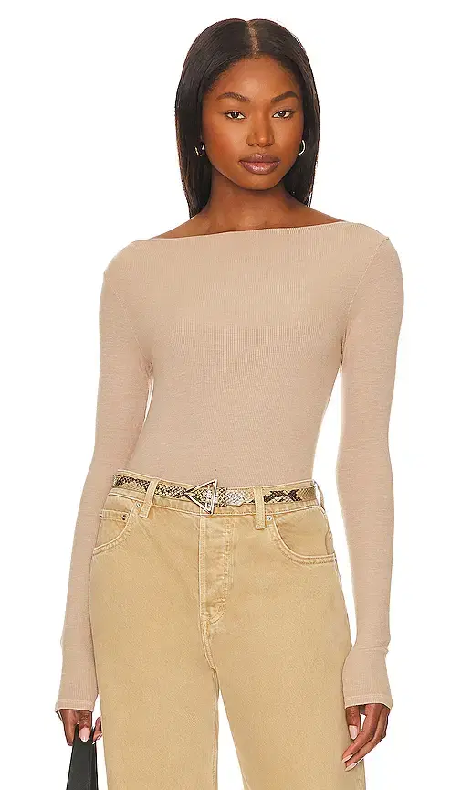 Silk Knit Boat Neck