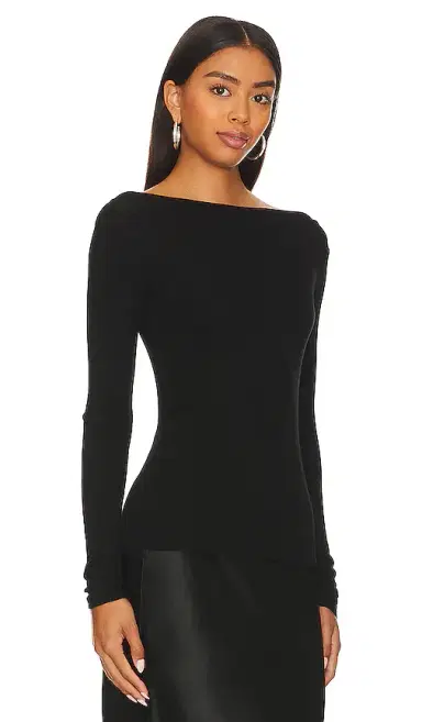 ENZA COSTA Silk Knit Boat Neck Top | Thumbnail 2