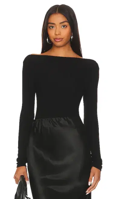 ENZA COSTA Silk Knit Boat Neck Top | Thumbnail 1