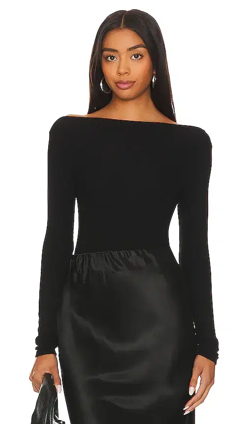 Enza Costa Silk Knit Boat Neck Top