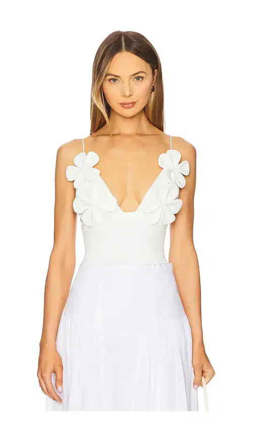 Ingrid Fitted Flower Top